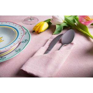 Tovaglia 140x240 Excelsa – Pastel Color, Cotone Rosa
