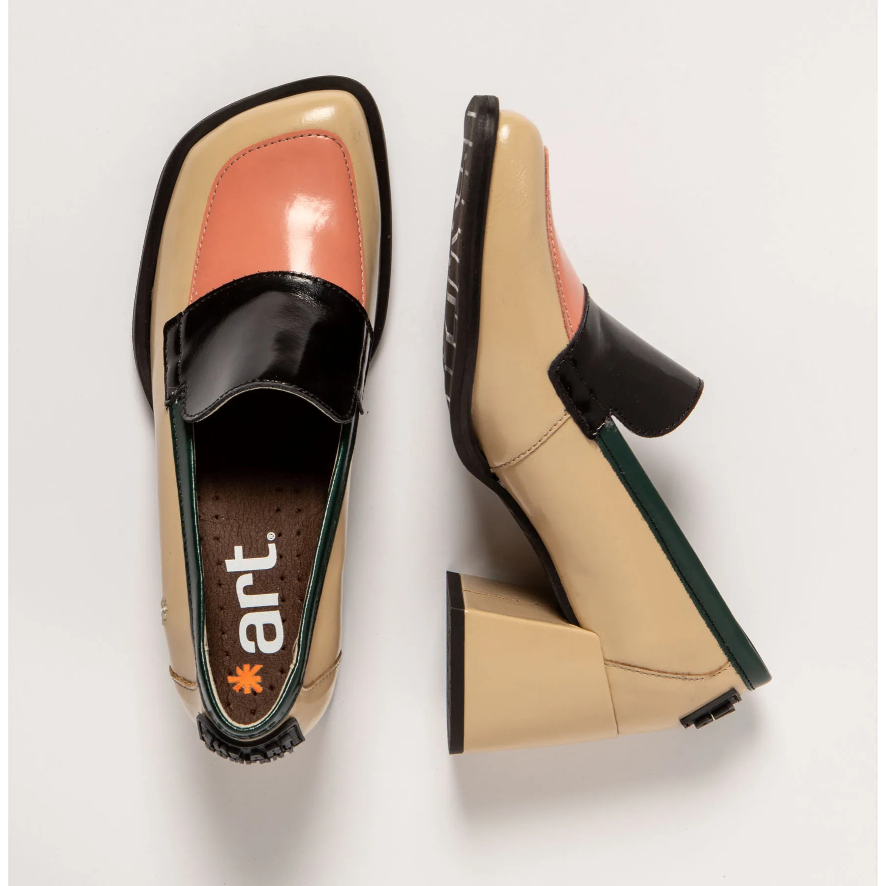 Zapatos con tacón 1705 NAPPA SHINNY CHAMPAGNE-FLAMINGO/ VERONA color Champagne-flamingo