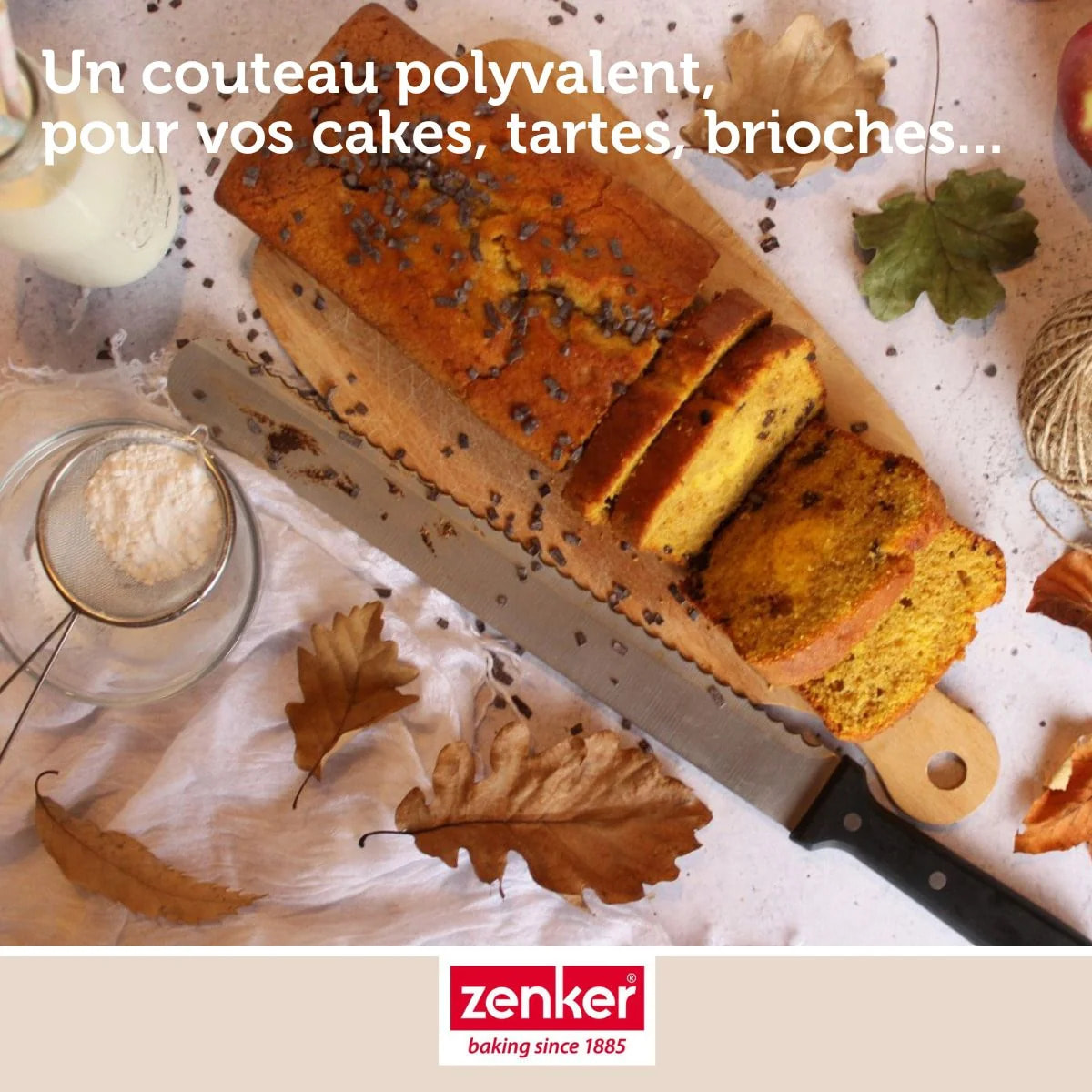 Set de 2 couteaux unitaires 30 cm en plastique Zenker Smart Pastry