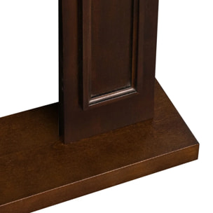 Jefferson - Cornice per Camino 89,5x90,5x28 cm Rivestimento Decorativo in Legno MDF Noce