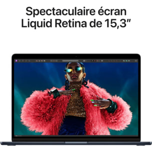 Ordinateur Apple MACBOOK Air 15' M3 16Go CPU8 GPU10 256Go Minuit