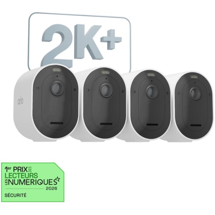 Caméra de surveillance ARLO 4 caméras Pro 5 2K+ Spotlight