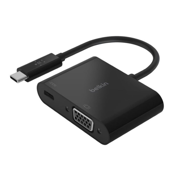 Adaptateur USB-C/VGA BELKIN USB-C vers VGA 60W Noir