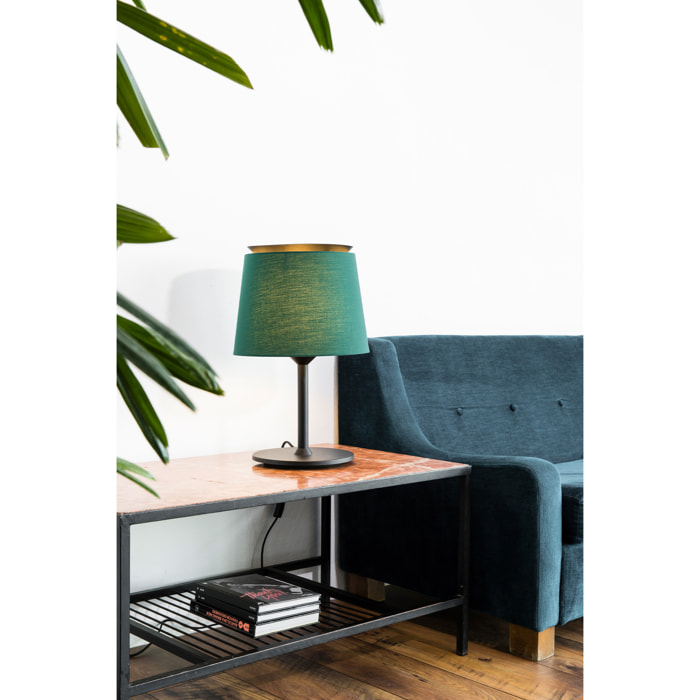 SAVOY Lampe de table noire/vert