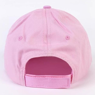 Gorra infantil de peppa pig - color rosa - apta de 2 a 8 años - combina algodón y poliéster - gorra para niños con velcro trasero ajustable