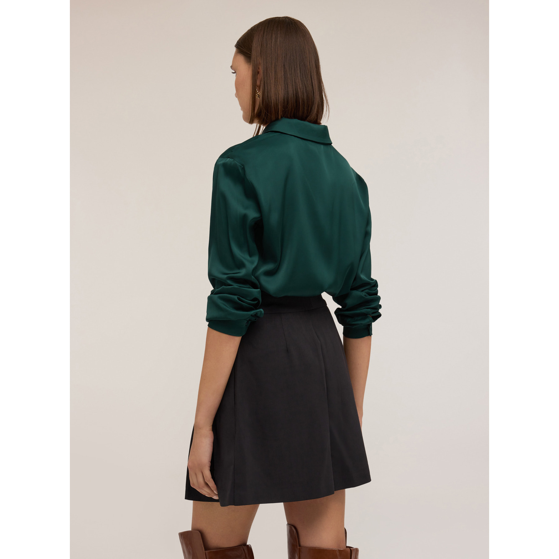 Motivi - Camicia satin - Verde