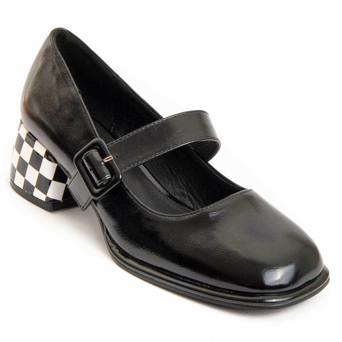 Zapato De Tacón - Negro - Altura: 5 Cm