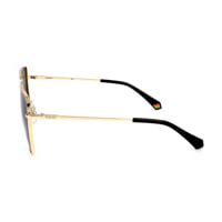 Polaroid - Lunettes soleil - doré - Couleur des verres : gris - indice solaire : cat. 3