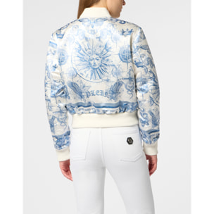 PHILIPP PLEIN Satin Bomber Butterfly Tattoo