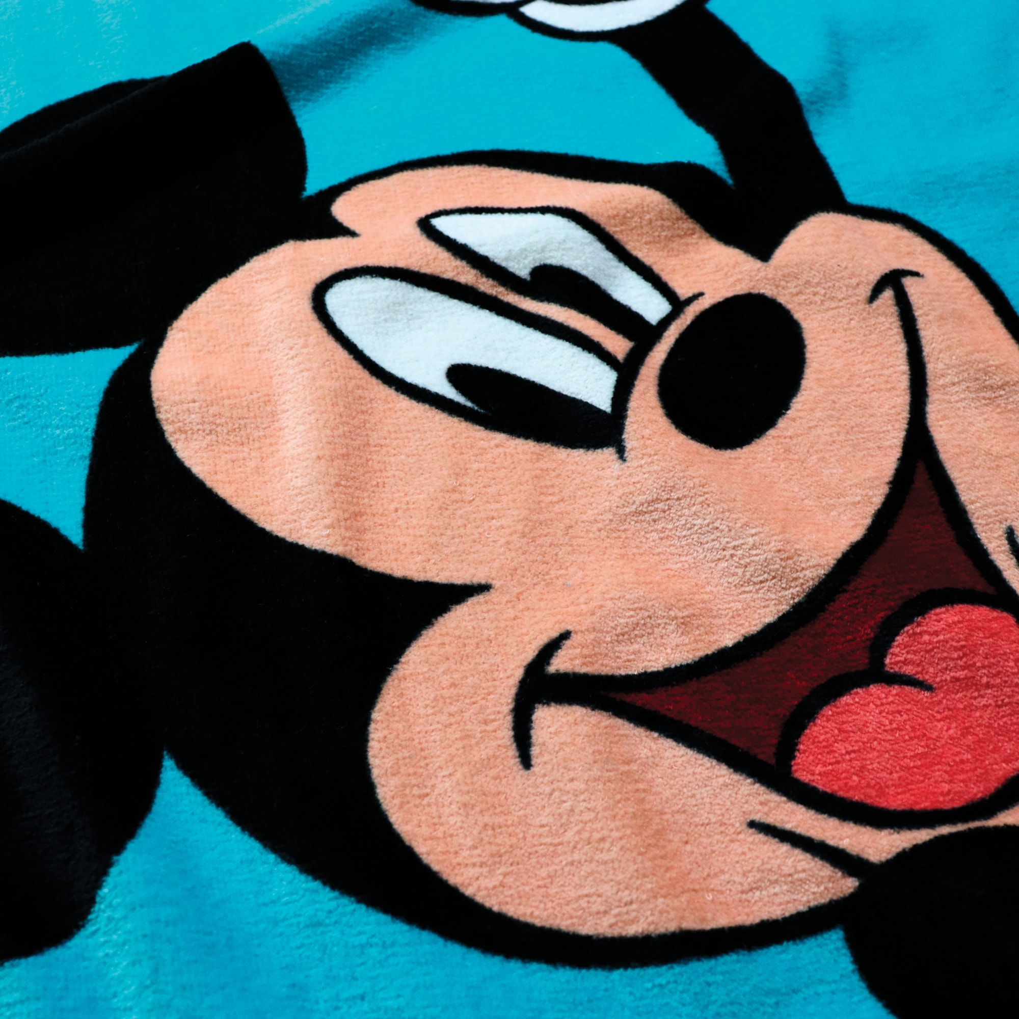 Serviette de bain et de plage imprimée 100% coton, MICKEY BLUE