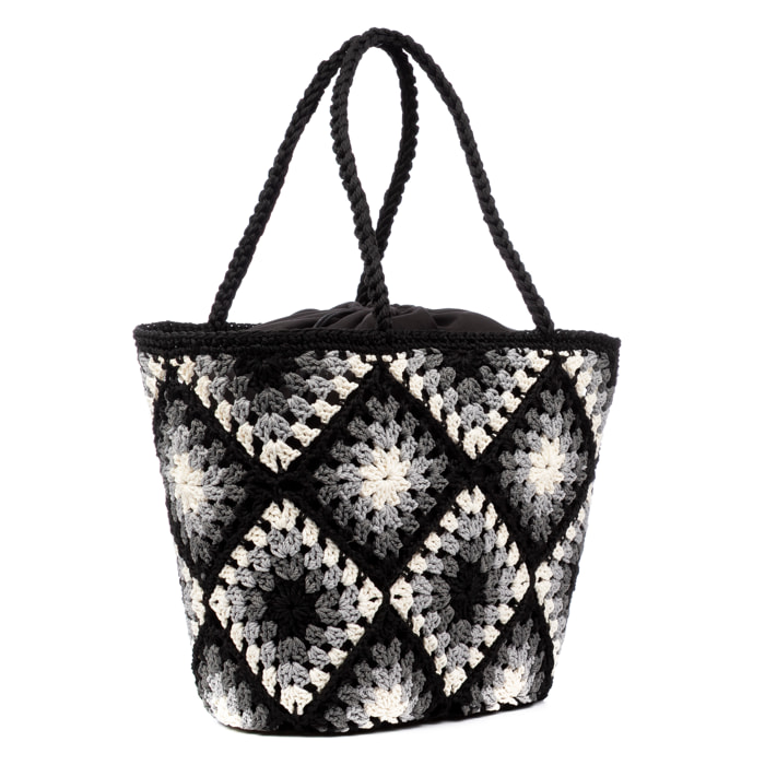 Zenson bolso de hombro mujer. Fabricado en algodón.