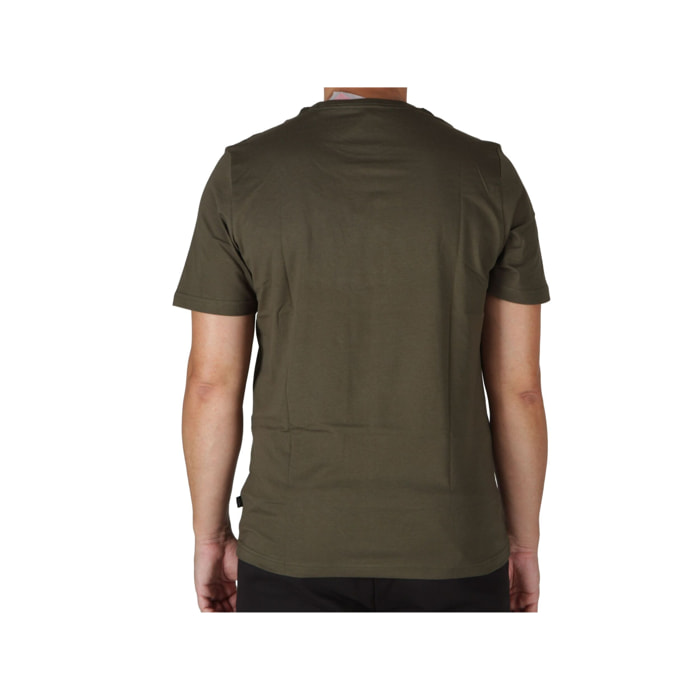 T-Shirt Puma Ess+ 2 Col Logo Tee Dark Olive Verde