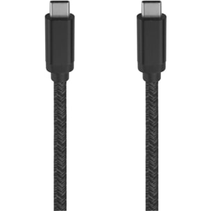 Câble USB C ADEQWAT vers USB-C 3M Noir
