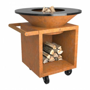 Brasero OFYR Classic Storage Corten 100 PRO OC4C100