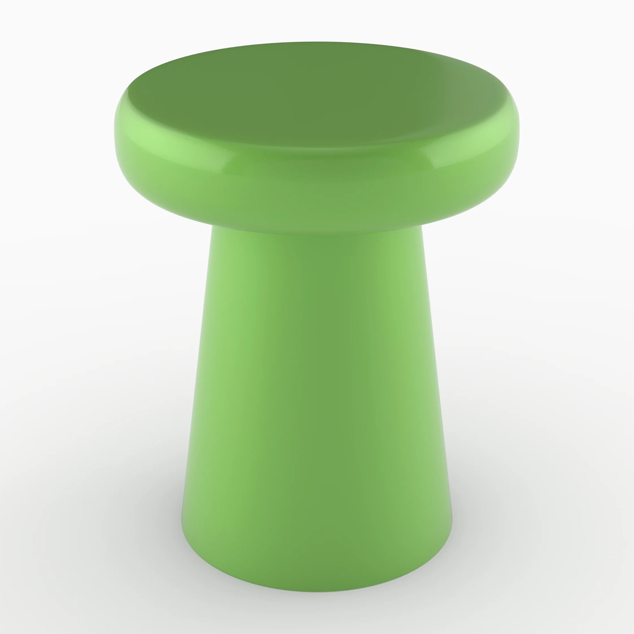 Table d'appoint ronde en métal vert D40 cm - Anouk