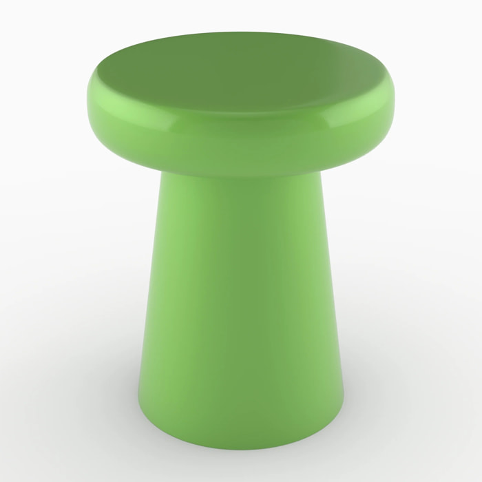 Table d'appoint ronde en métal vert D40 cm - Anouk