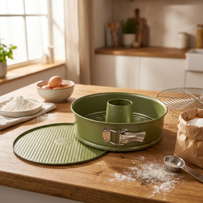 Moule à manqué et à savarin double fond 26 cm Zenker Green Vision