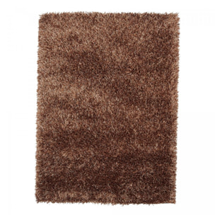 Tapis shaggy fait main motif uni BIBA