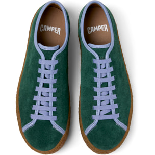 Sneakers - CAMPER Peu Terreno - Verde - Pelle scamosciata