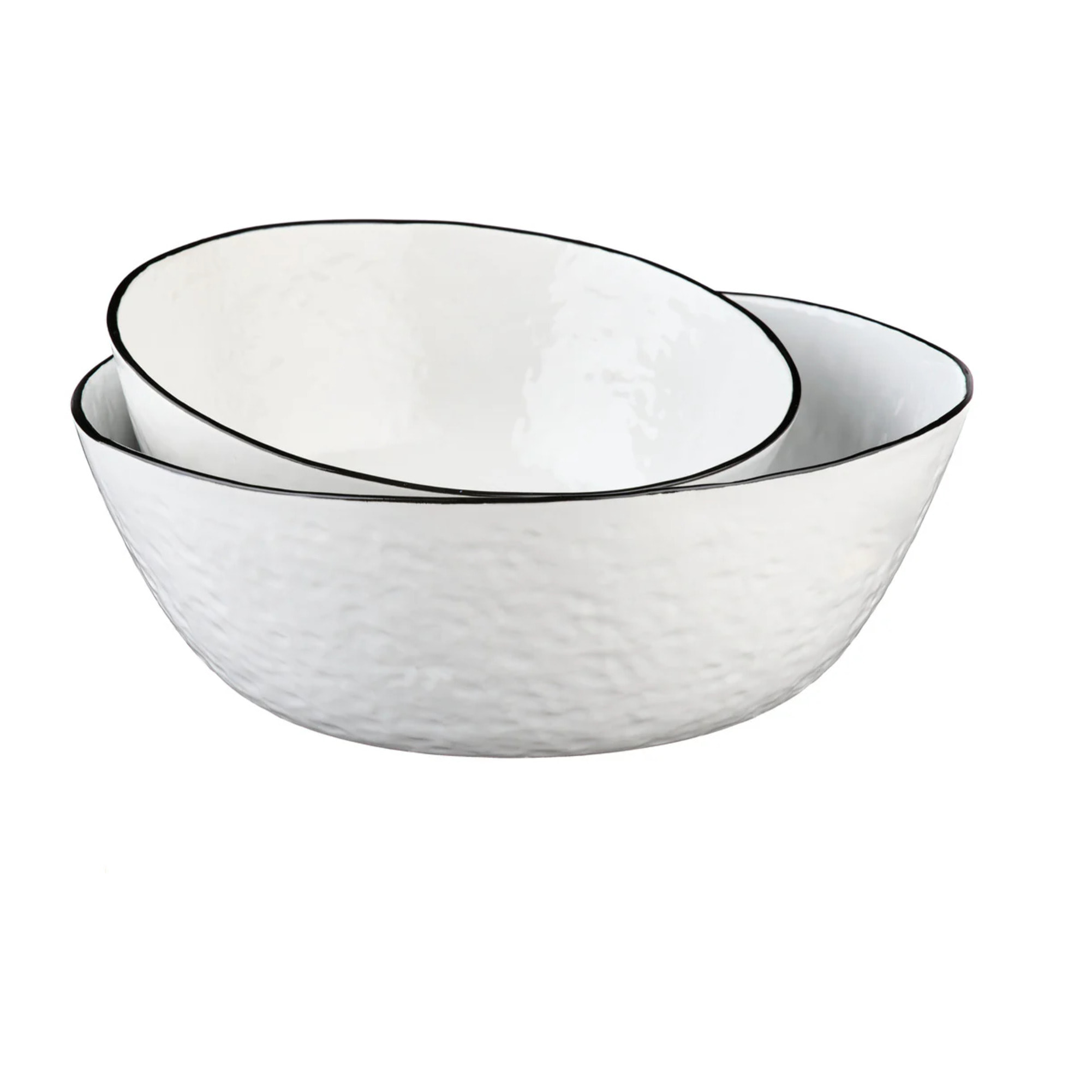 Saladier PURE Ø24cm et Ø30cm - 2 pièces - Blanc Neige