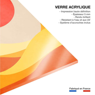 Tableau scandinave Vague harmonieuse Tableau plexiglas