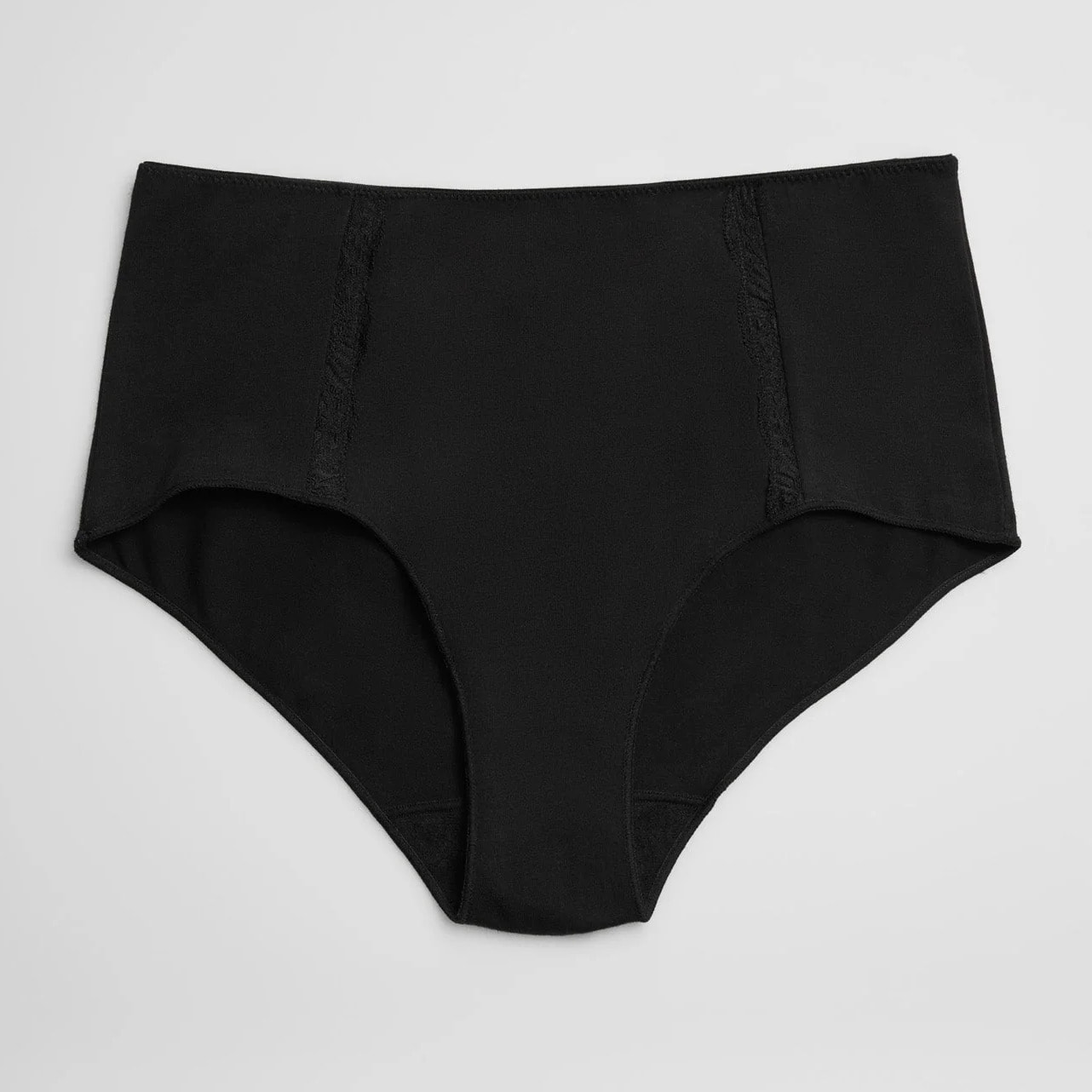 Slip lingerie nere a vita alta