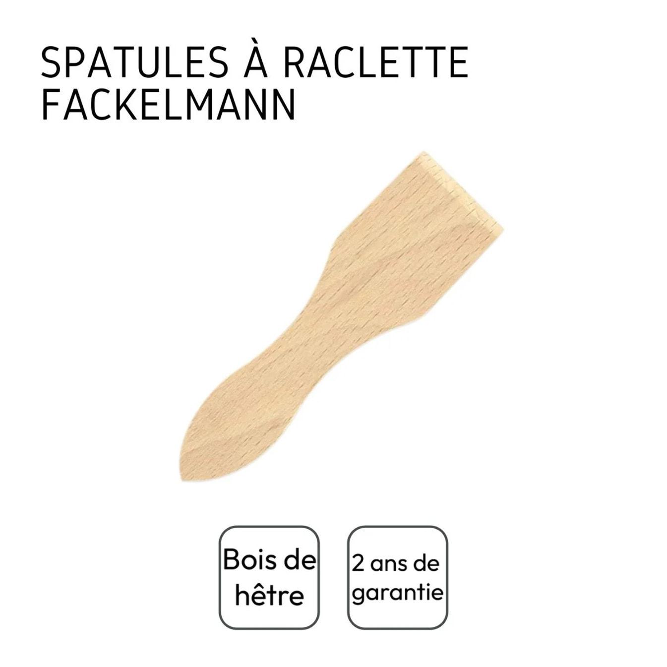 Lot de 6 spatules à raclette en bois 13 cm Fackelmann Wood Edition