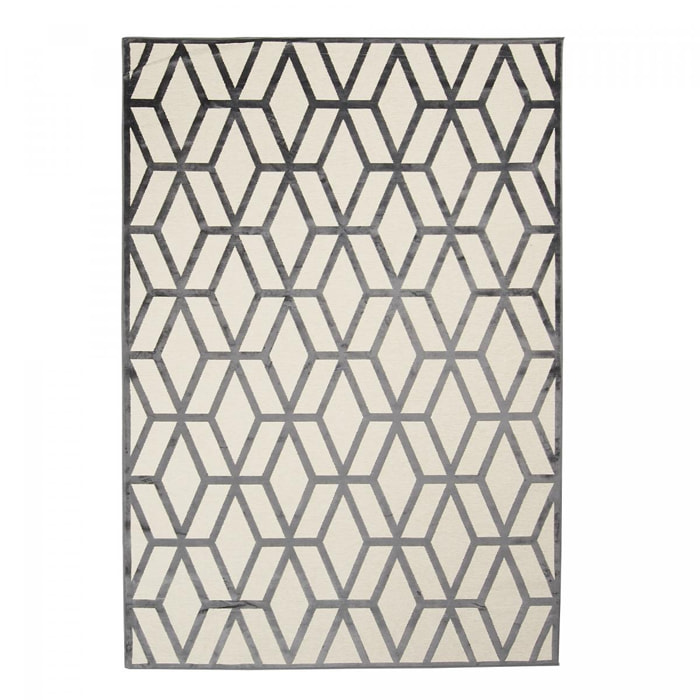 Tapis fin Foho en viscose aspect en relief