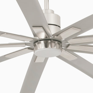 MANHATTAN XXL LED Ventilatore a soffitto nichel opaco