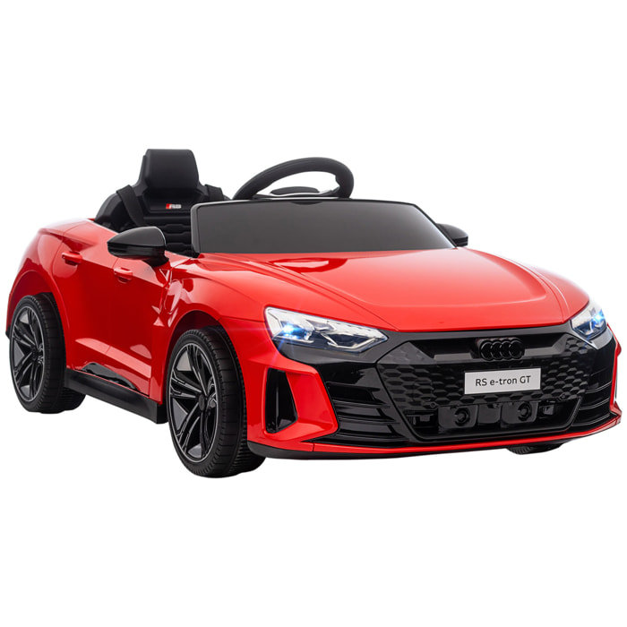 Véhicule électrique enfant Audi RS e-tron GT V. max. 5 Km/h télécommande effets sonores + lumineux rouge