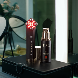 FAQ™ 402 - Appareil de Toning LED à Double Microcourant pour le Visage - Lumière Rouge et NIR