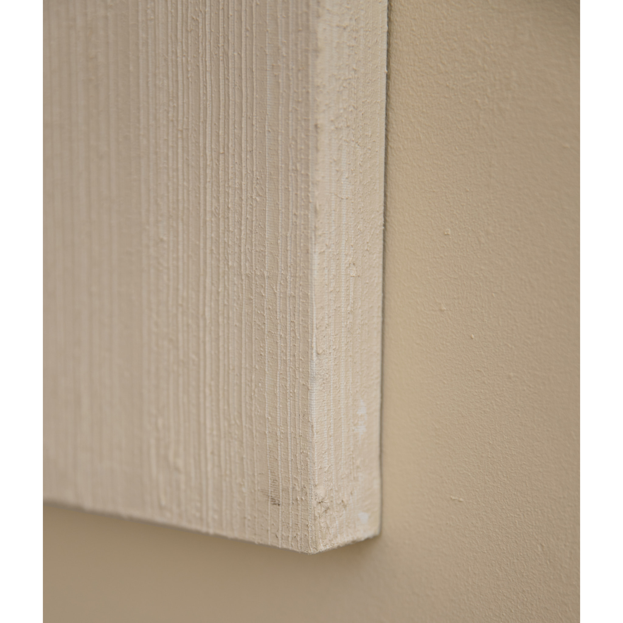 Tableau marron et blanc décoratif sur coton avec cadre en bois peint à la main à la peinture à l'huile en différentes tailles