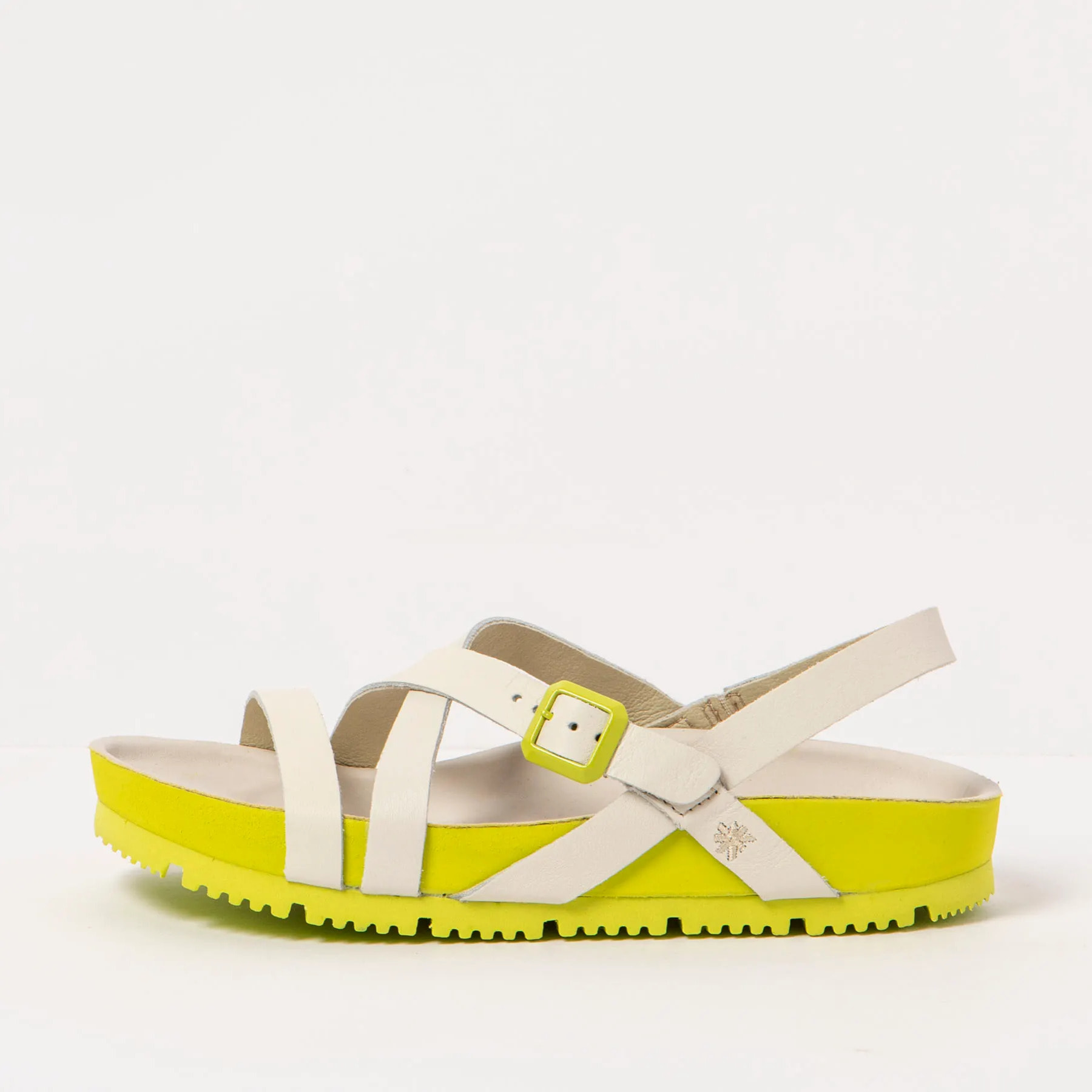 Sandalias 1619 NAPPA CREAM-PISTACHO /BURDEOS color Cream-pistacho