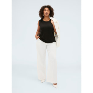 Fiorella Rubino - Top de punto lurex - Negro