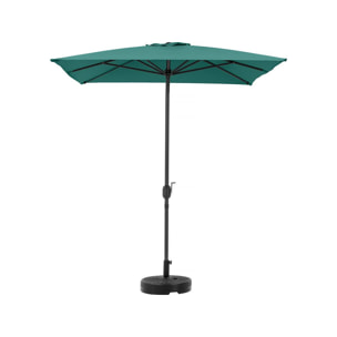 Parasol rectangulaire inclinable "Sol 2" - 2 x 3 m - Vert