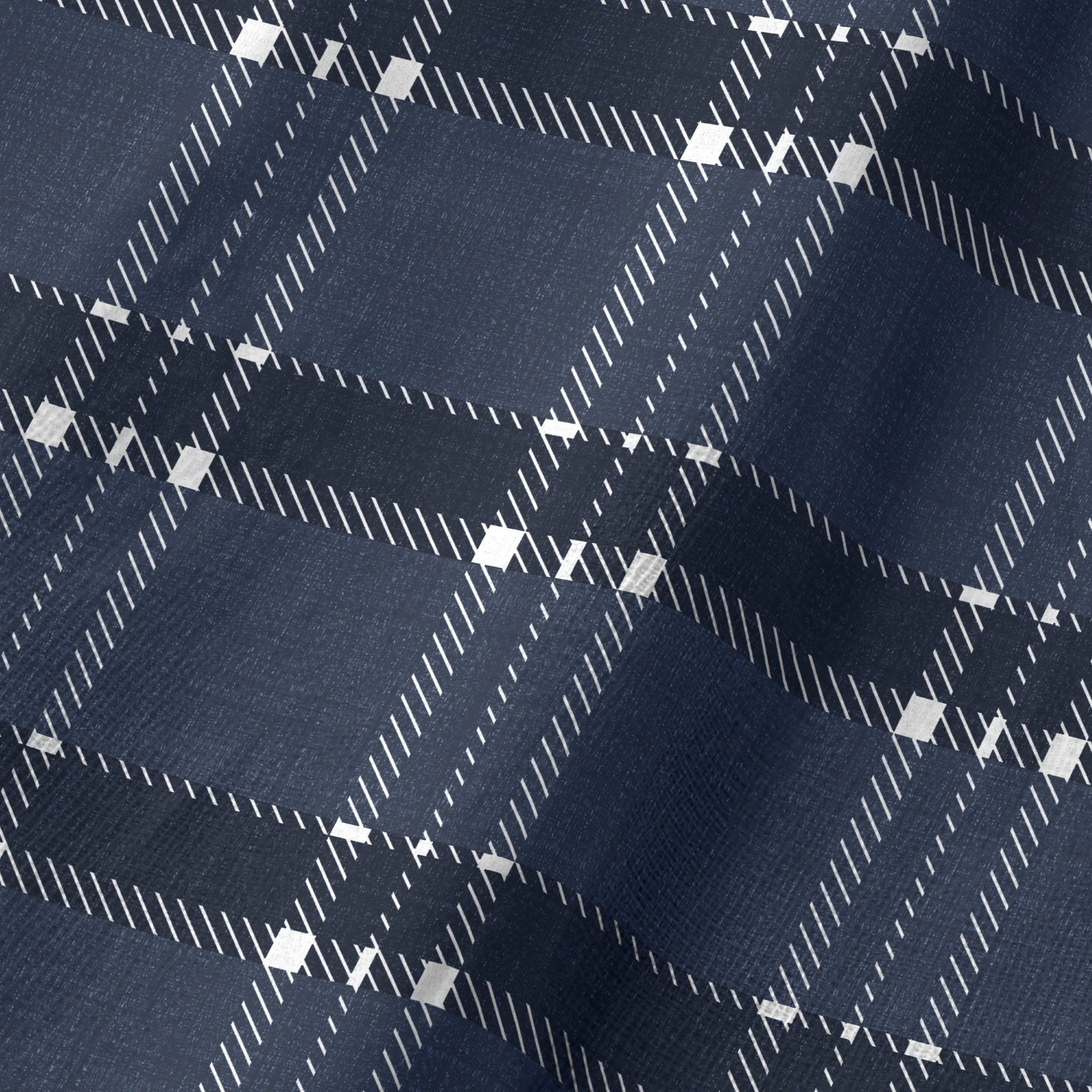 Chemin de table 100% coton Camilo Blue 50x150 cm