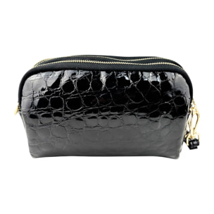 Pochette Cheval Firenze Saint Moritz Goffrata Negro