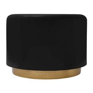Pouf di design Artisse 250 nero con base dorata