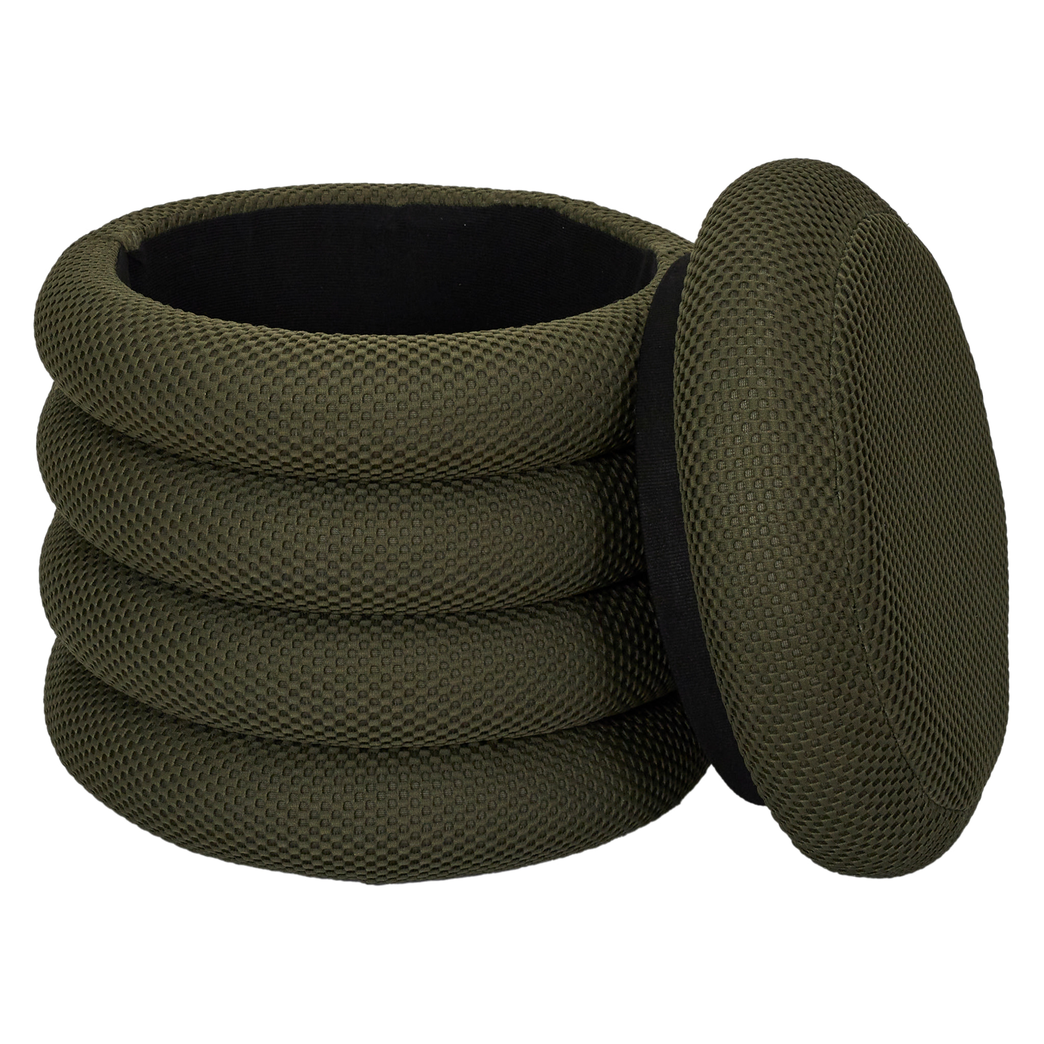 POUF RANGEMENT ATOME KAKI