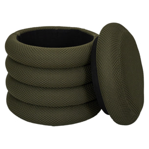 POUF RANGEMENT ATOME KAKI