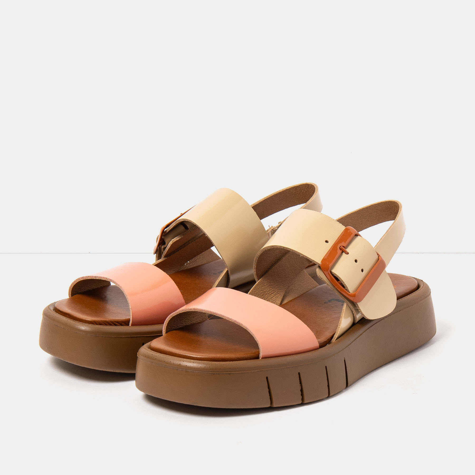 Sandalias 1857 MULTI CHAMPAGNE-FLAMINGO/ MALAGA color Champagne-flamingo