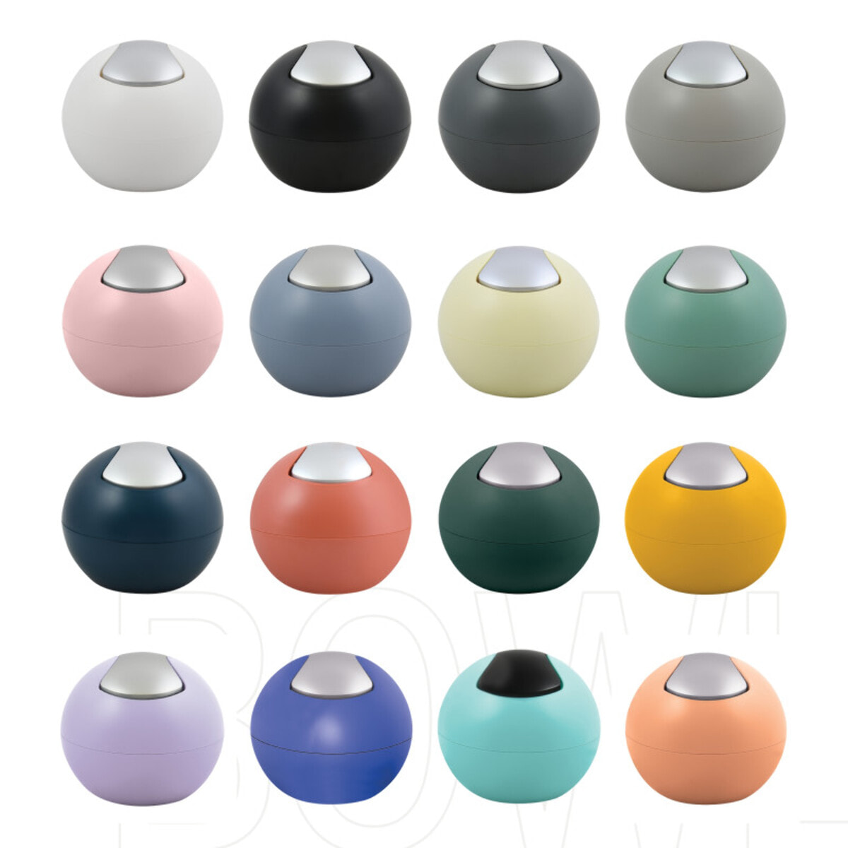 Poubelle 1L Bowl-matt Aqua Spirella