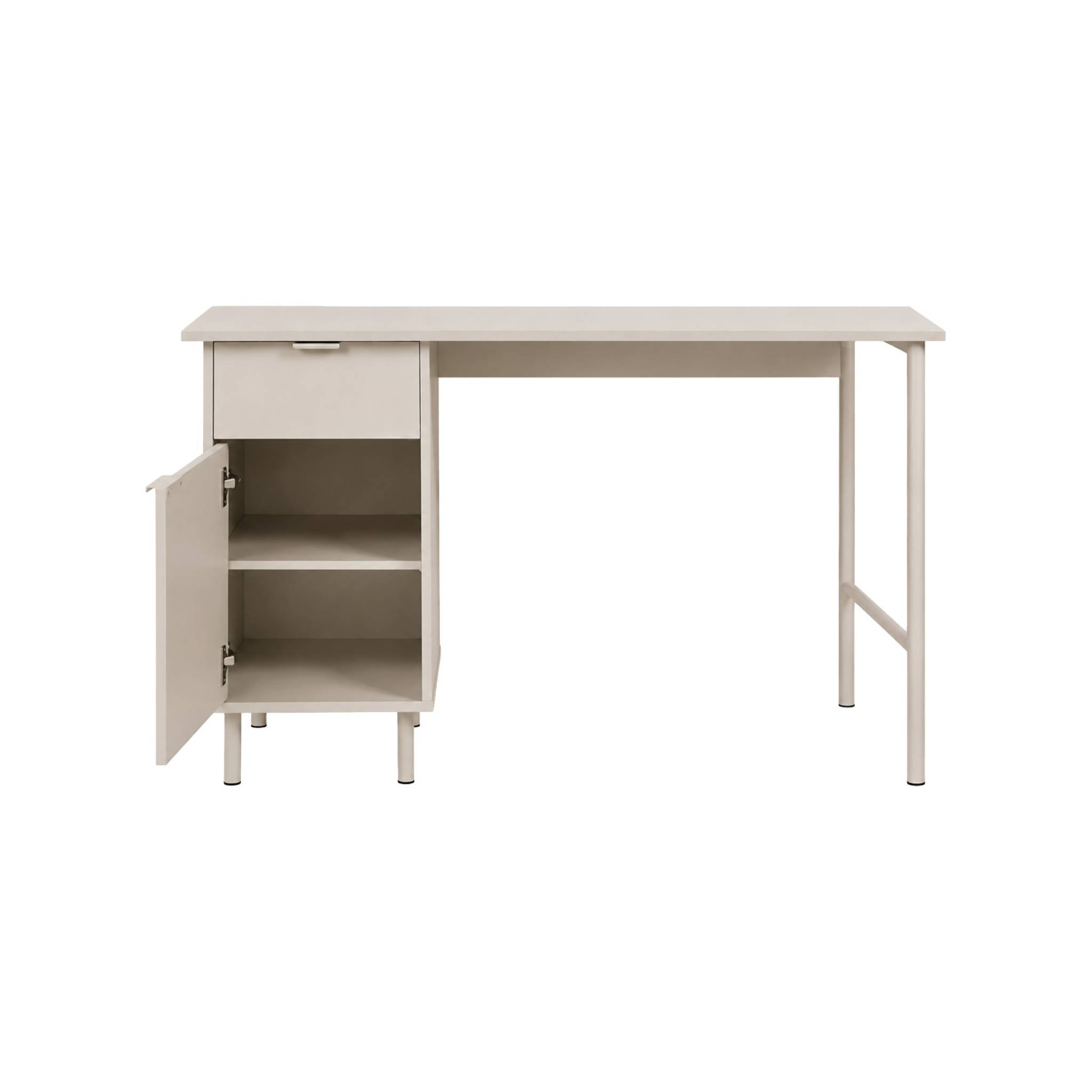 Bureau décor bois et métal 1 tiroir 1 porte ELLIE