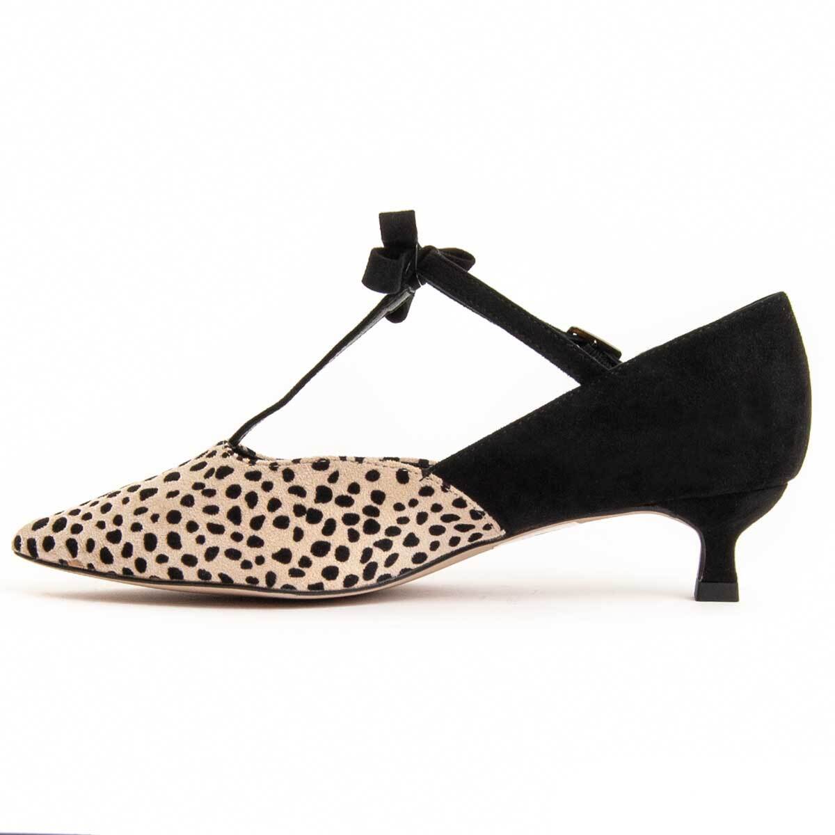 Zapato De Tacón - Beige - Altura: 3 Cm