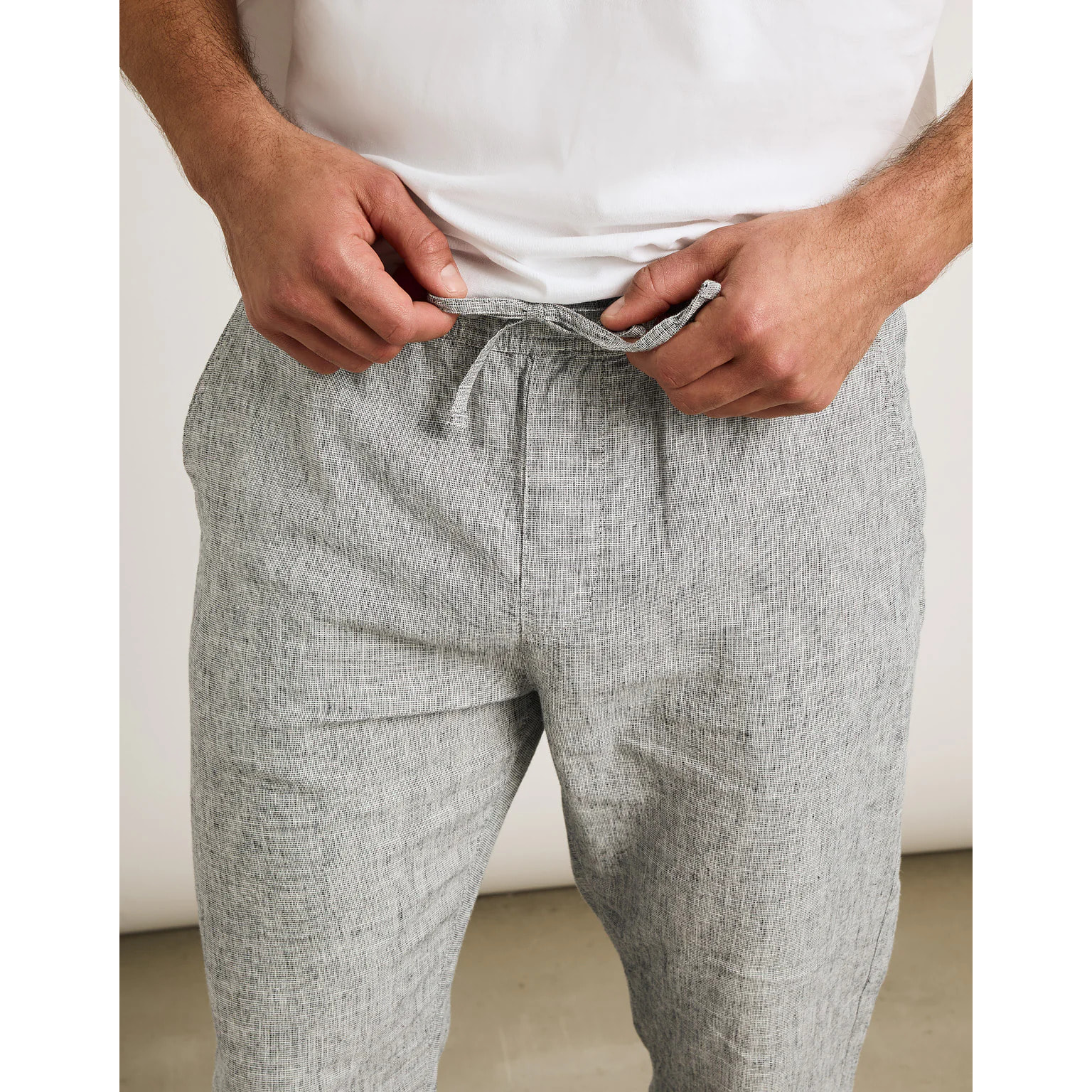 Pantalón Largo Azul Lino - Daniel