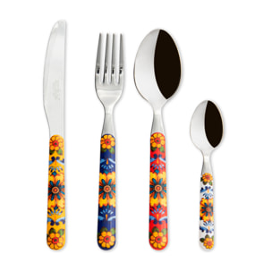 Set 24 couverts Excelsa – Trinacria, Acier Multicolore