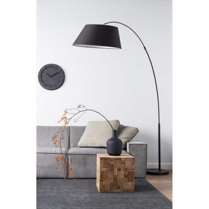 Arc - Lampadaire design : Couleur - Noir.