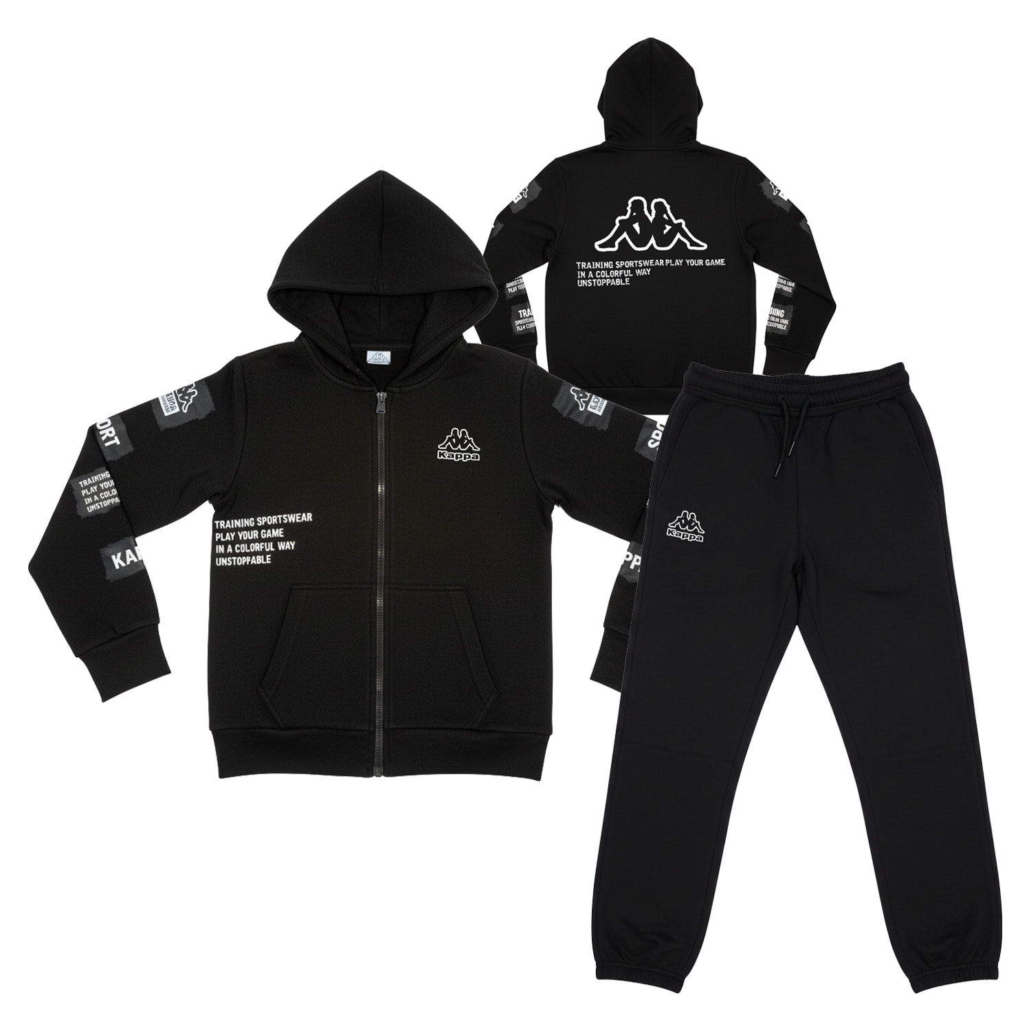 Tuta Ragazzo KAPPA 8 - 16 Anni Cotone Felpato