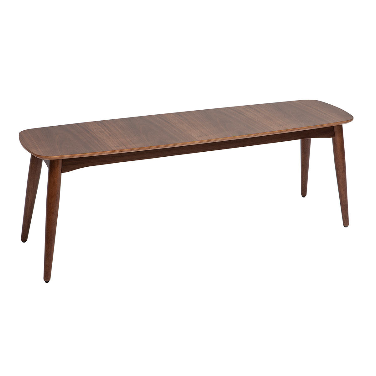 Banc vintage bois foncé noyer L130 cm NORDECO