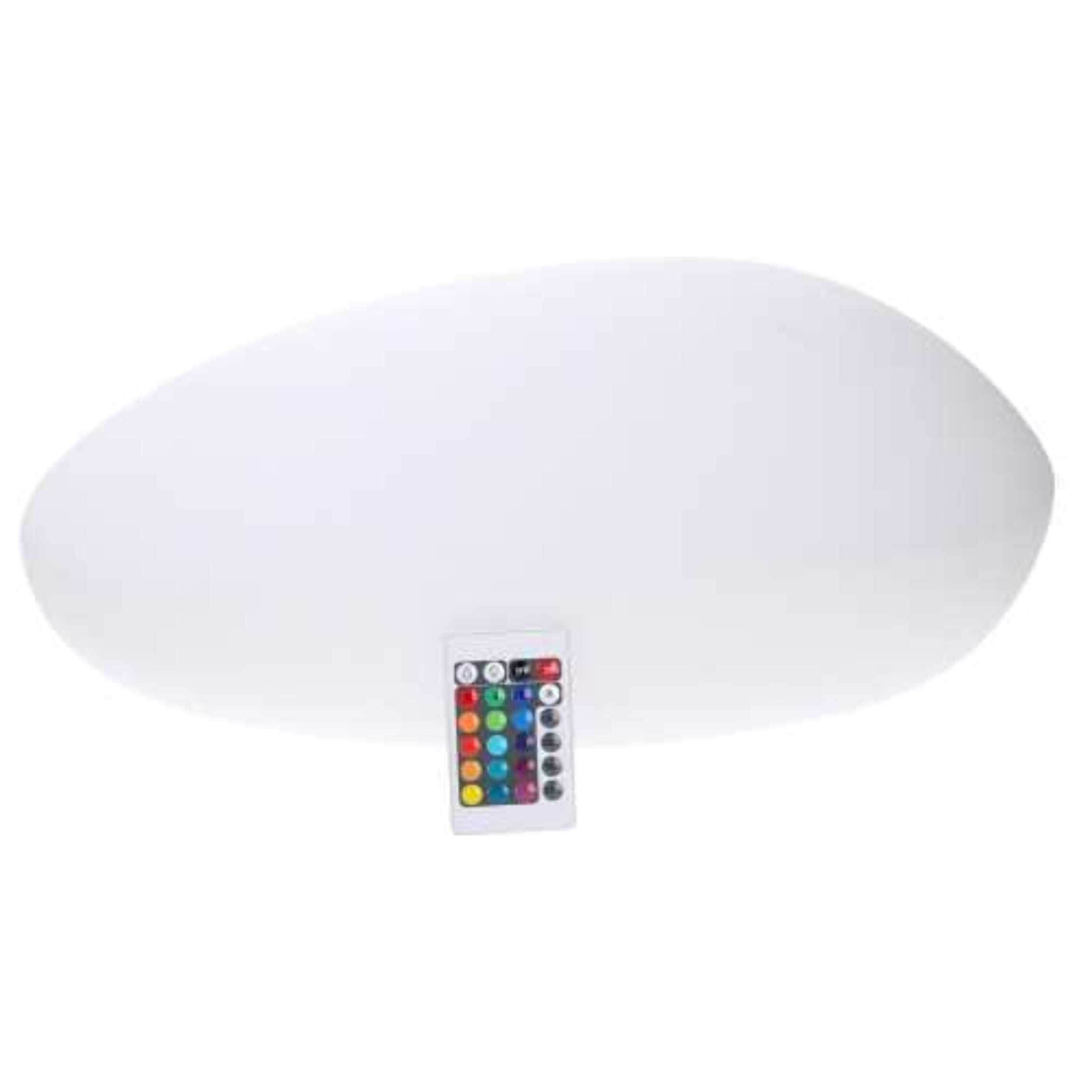 Lampada led in plastica ricaricabile sasso multicolor cm40x30h15